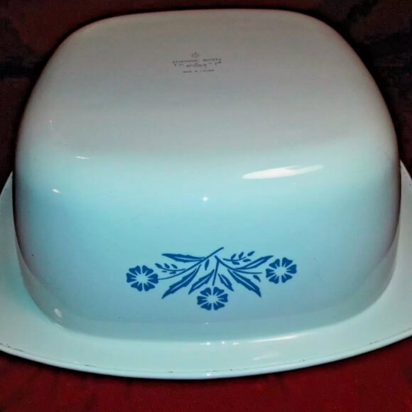 Vintage 60s Corning Ware Canada P-34 Dutch Oven Casserole Pyrex Lid 4 Qt P-34-B - Picture 7 of 9